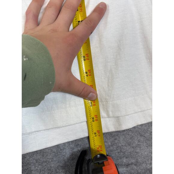 VINTAGE 90s Chad Little NASCAR Shirt Mens XL White John Deere Racing Sports Tee - Picture 3 of 8